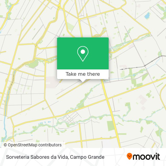 Sorveteria Sabores da Vida map