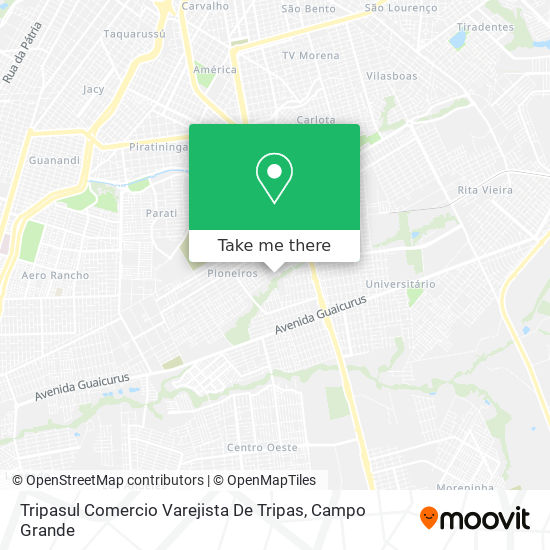 Mapa Tripasul Comercio Varejista De Tripas