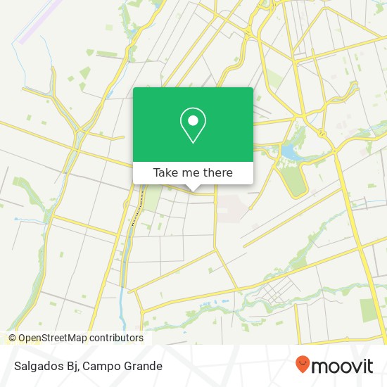 Mapa Salgados Bj, Avenida Ezequiel Ferreira Lima, 1057 Aero Rancho Campo Grande-MS 79082-161