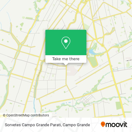 Mapa Sorvetes Campo Grande Parati