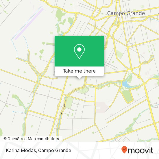 Mapa Karina Modas, Rua Pirituba, 543 Guanandi Campo Grande-MS 79086-430