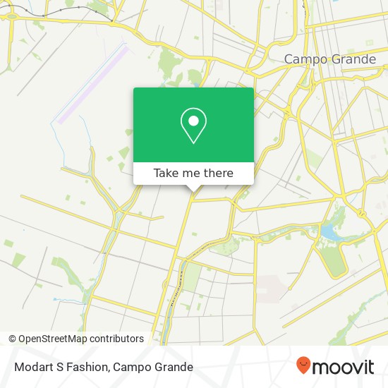 Mapa Modart S Fashion, Avenida Marechal Deodoro, 1071 Bandeirantes Campo Grande-MS 79086-000