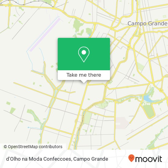 Mapa d'Olho na Moda Confeccoes, Rua Clineu da Costa Moraes, 183 Leblon Campo Grande-MS 79092-060