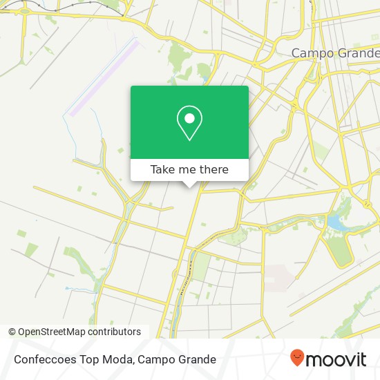 Mapa Confeccoes Top Moda, Rua Clineu da Costa Moraes, 239 Leblon Campo Grande-MS