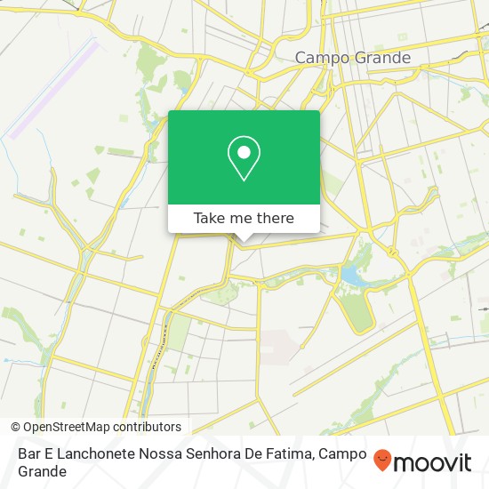 Mapa Bar E Lanchonete Nossa Senhora De Fatima, Rua Melchíades Brandão, 302 Piratininga Campo Grande-MS 79081-340