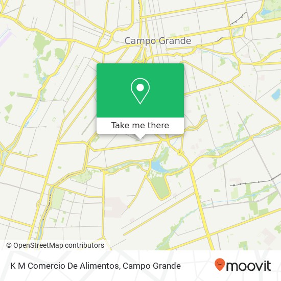 K M Comercio De Alimentos, Avenida Paulista, 797 Jockey Club Campo Grande-MS 79081-010 map