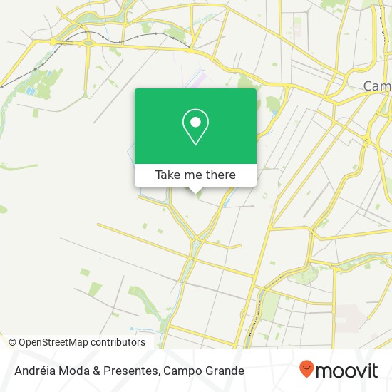 Mapa Andréia Moda & Presentes, Avenida Roseira, 834 Leblon Campo Grande-MS 79092-070