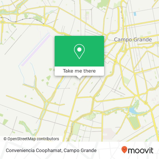 Mapa Conveniencia Coophamat, Avenida Marechal Deodoro, 68 Caiçara Campo Grande-MS 79094-000