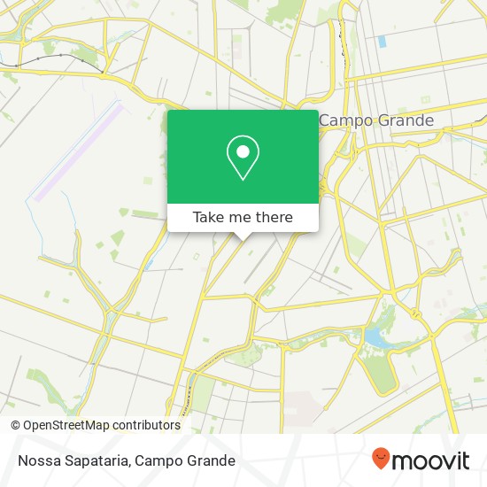 Mapa Nossa Sapataria, Rua José Paes de Farias Jacy Campo Grande-MS 79006-330