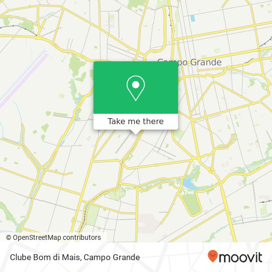 Mapa Clube Bom di Mais, Rua Honduras Jacy Campo Grande-MS 79006-261