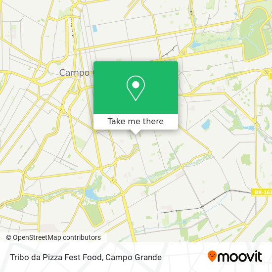 Mapa Tribo da Pizza Fest Food