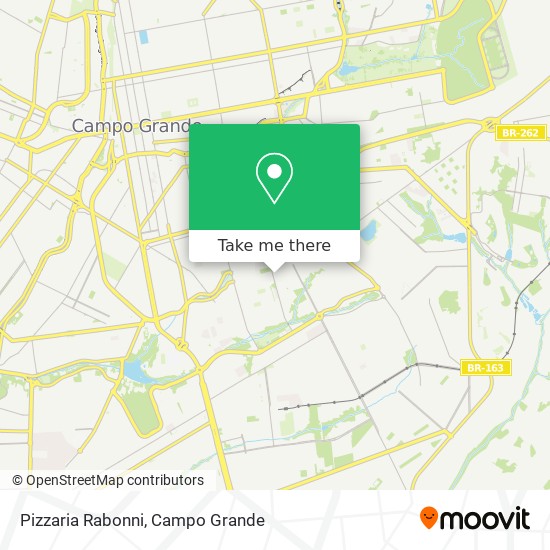 Mapa Pizzaria Rabonni