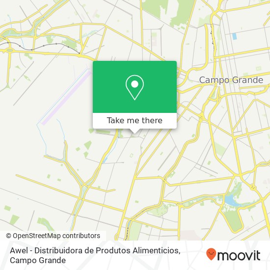 Mapa Awel - Distribuidora de Produtos Alimenticios, Rua do Ouvidor, 407 Taveirópolis Campo Grande-MS 79090-281