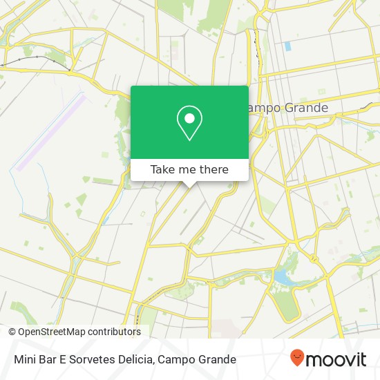 Mapa Mini Bar E Sorvetes Delicia, Avenida Bandeirantes, 1869 Jacy Campo Grande-MS 79006-001