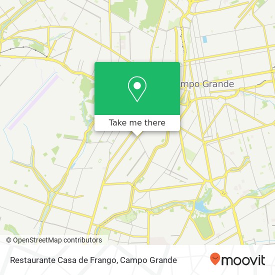 Mapa Restaurante Casa de Frango, Avenida Bandeirantes Jacy Campo Grande-MS 79006-001