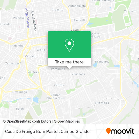 Casa De Frango Bom Pastor map