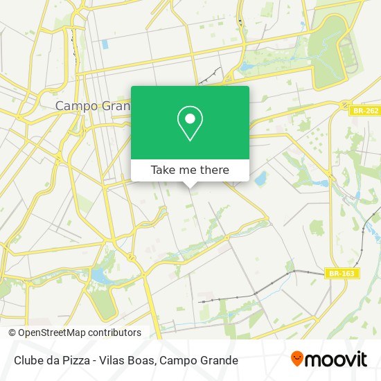 Mapa Clube da Pizza - Vilas Boas