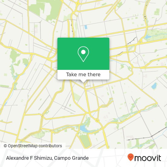 Mapa Alexandre F Shimizu, Avenida Calógeras, 343 Carvalho Campo Grande-MS 79004-383