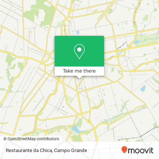 Mapa Restaurante da Chica, Travessa Begônias Glória Campo Grande-MS 79004-252