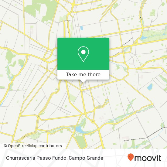 Mapa Churrascaria Passo Fundo, Rua Quatorze de Julho, 180 Glória Campo Grande-MS 79004-394
