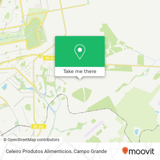 Mapa Celeiro Produtos Alimenticios, Rua Mombassa, 251 Maria Aparecida Pedrossian Campo Grande-MS 79044-170