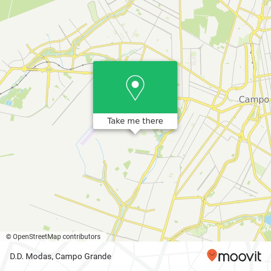 Mapa D.D. Modas, Rua Paulo Hideo Katayama, 41 União Campo Grande-MS 79091-430