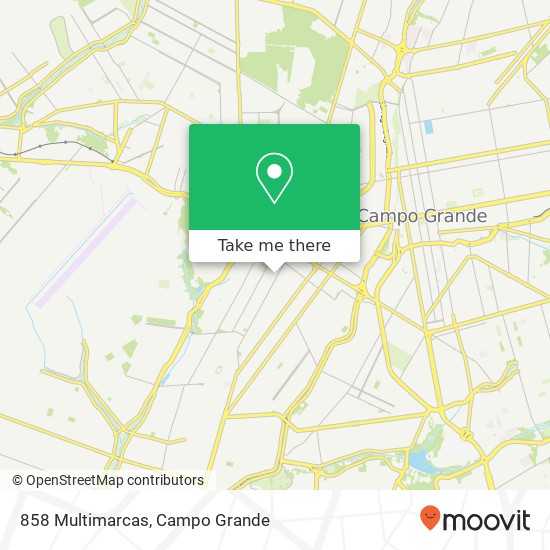 Mapa 858 Multimarcas, Avenida Tiradentes, 858 Taveirópolis Campo Grande-MS 79090-000