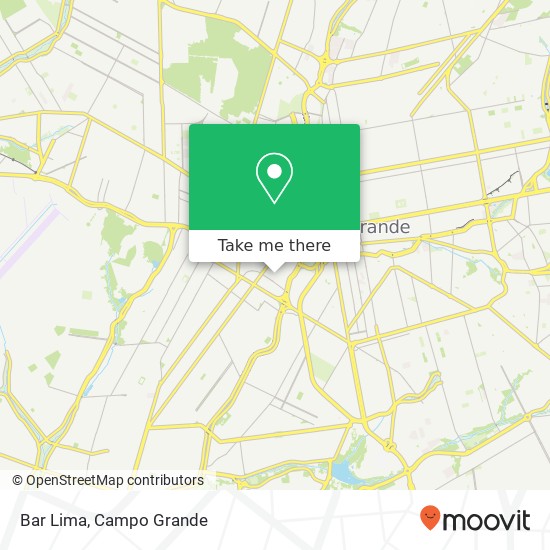 Mapa Bar Lima, Rua dos Barbosas, 846 Amambaí Campo Grande-MS 79005-430