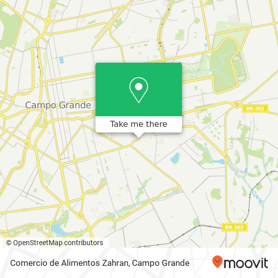 Comercio de Alimentos Zahran, Avenida Eduardo Elias Zahran, 2938 Tiradentes Campo Grande-MS map