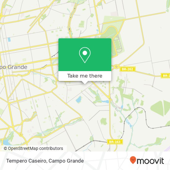 Mapa Tempero Caseiro, Rua da Tuba, 54 Tiradentes Campo Grande-MS 79041-180