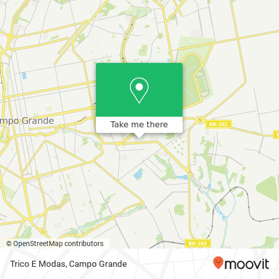 Mapa Trico E Modas, Rua Brasilândia, 558 Tiradentes Campo Grande-MS 79041-050