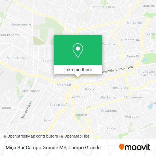 Miça Bar Campo Grande MS map