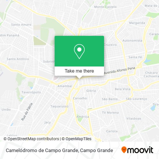Camelódromo de Campo Grande map