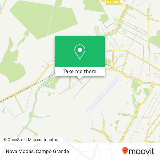 Mapa Nova Modas, Rua Cento e Doze, 26 Nova Campo Grande Campo Grande-MS 79104-250