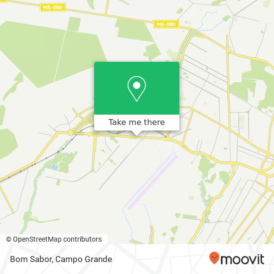 Mapa Bom Sabor, Avenida Duque de Caxias Nova Campo Grande Campo Grande-MS 79103-010