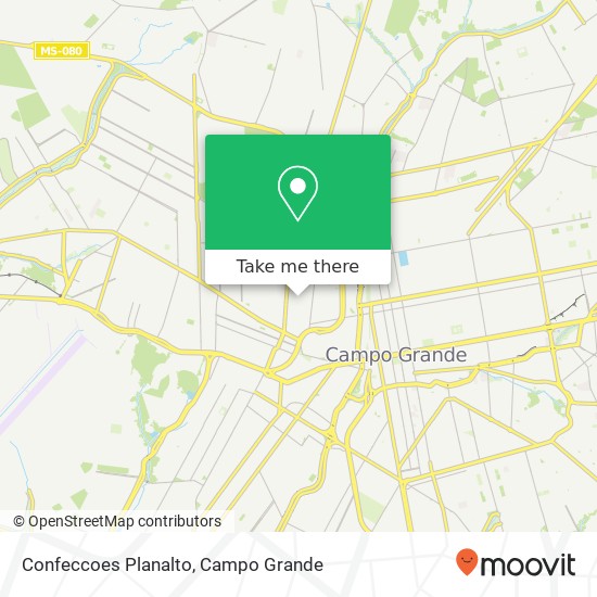 Confeccoes Planalto, Rua Dom Pedro II, 224 Planalto Campo Grande-MS 79009-420 map