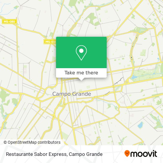 Mapa Restaurante Sabor Express