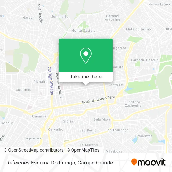 Refeicoes Esquina Do Frango map