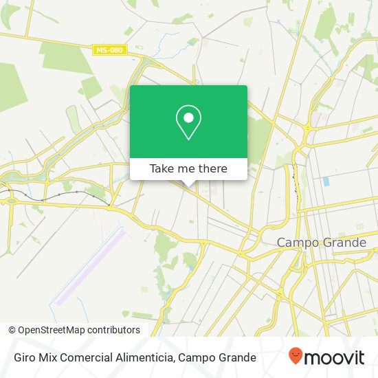 Giro Mix Comercial Alimenticia, Rua Santo Amaro, 38 Santo Amaro Campo Grande-MS map