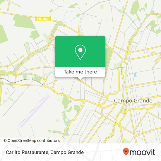 Mapa Carlito Restaurante, Avenida Presidente Vargas, 1014 Sobrinho Campo Grande-MS