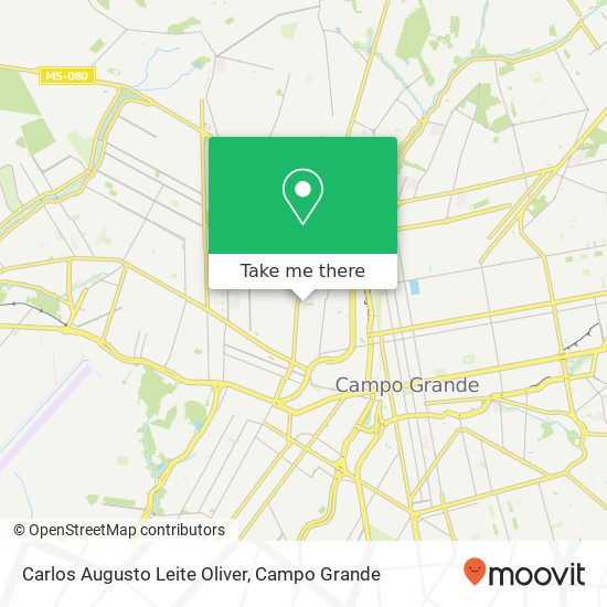 Mapa Carlos Augusto Leite Oliver, Rua Santos Dumont, 1170 Planalto Campo Grande-MS 79009-520