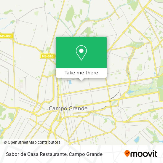 Mapa Sabor de Casa Restaurante