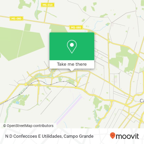 N D Confeccoes E Utilidades, Avenida Júlio de Castilho, 4531 Popular Campo Grande-MS 79009-095 map