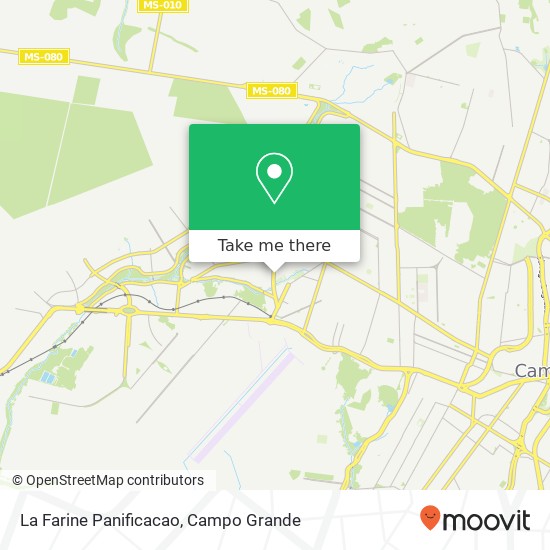 Mapa La Farine Panificacao, Avenida Capibaribe Popular Campo Grande-MS 79103-440