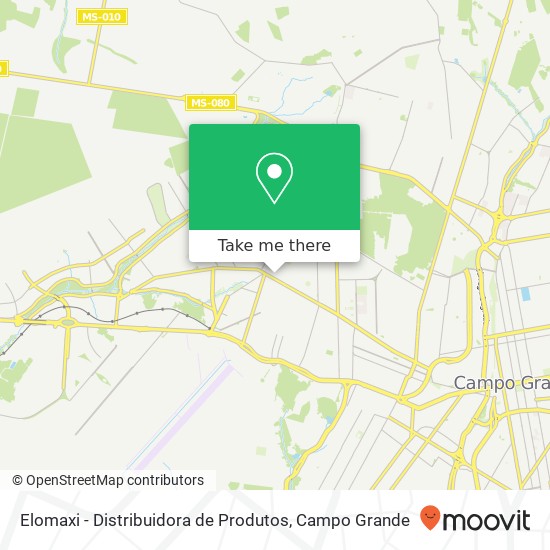 Mapa Elomaxi - Distribuidora de Produtos, Rua Jerusalém, 534 Santo Amaro Campo Grande-MS