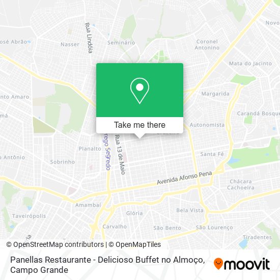 Mapa Panellas Restaurante - Delicioso Buffet no Almoço