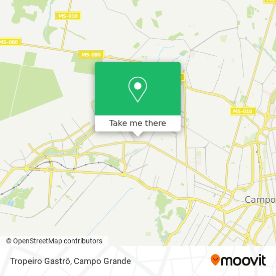 Tropeiro Gastrô map