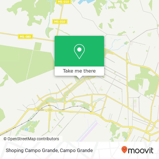 Mapa Shoping Campo Grande