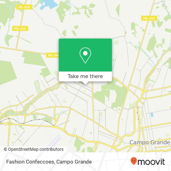 Fashion Confeccoes, Rua Pimenteira, 127 Santo Amaro Campo Grande-MS map