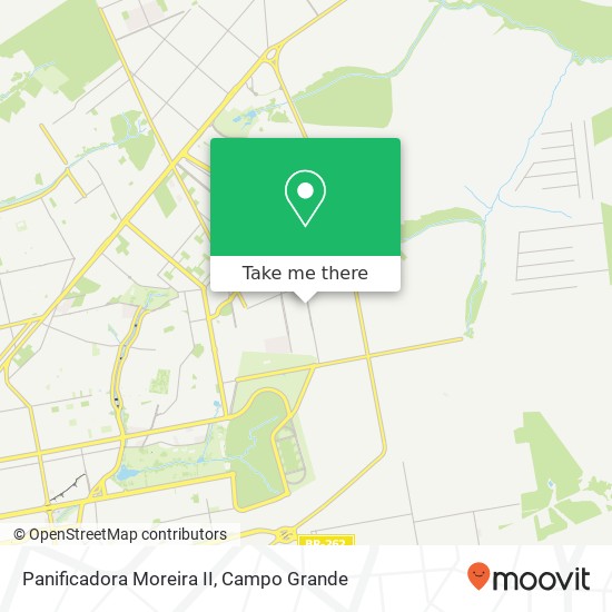 Mapa Panificadora Moreira II, Rua São Luiz de Cáceres Veraneio Campo Grande-MS 79036-316